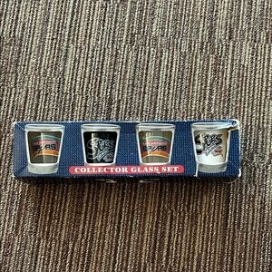 Spurs Collector Glass Set - Black and Silver